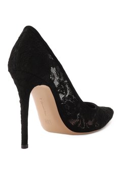 Женские текстильные туфли claudia 105 GIANVITO ROSSI черного цвета, арт. G22315.15RIC.LRMNENN | Фото 5 (Драгоценные камни: Проставлено; Подошва: Плоская; Материал сплава: Проставлено; Материал внутренний: Натуральная кожа; Каблук высота: Высокий; Материал внешний: Текстиль; Каблук тип: Шпилька)