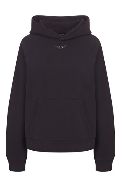 Женский хлопковая толстовка ZADIG AND VOLTAIRE, арт. JWSS00600