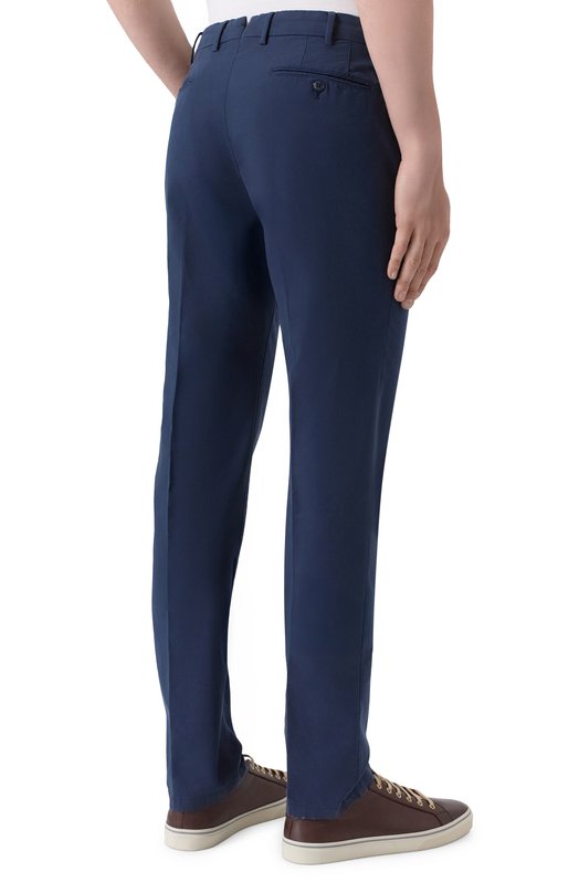 Хлопковые брюки Loro Piana FAE8346 Синий  FAE8346 Фото 4