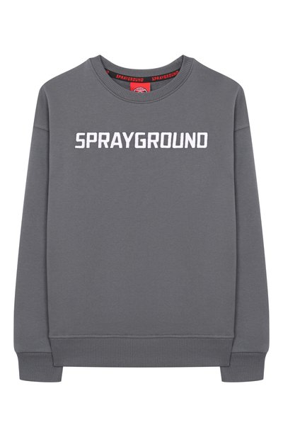 Хлопковый свитшот SPRAYGROUND, арт. SPY1351GGREY_001