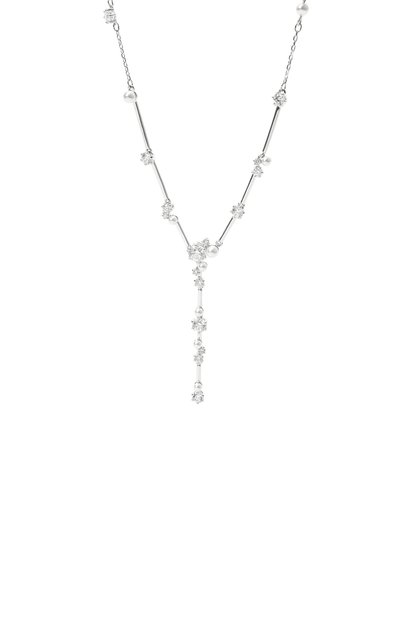 Колье constella y SWAROVSKI серебряного цвета по цене 29950 руб., арт. 5711830, фото 3 Колье constella y SWAROVSKI, арт. 5711830, фото 3
