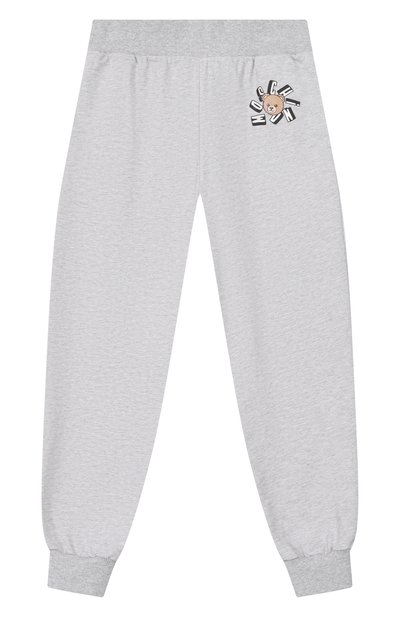 Костюм из толстовки и брюк MOSCHINO светло-серого цвета по цене 28450 руб., арт. HUK04H/LCA19_001, фото 4 Костюм из толстовки и брюк MOSCHINO, арт. HUK04H/LCA19_001, фото 4