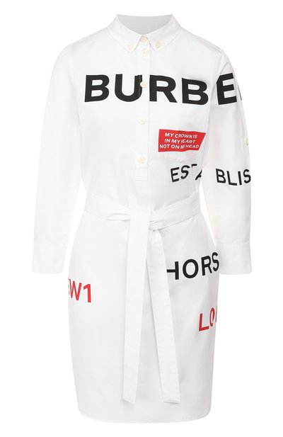 Женское хлопковое платье BURBERRY, арт. 8013907