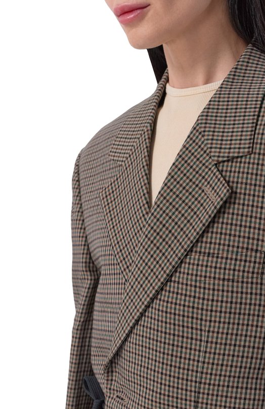 Жакет из лиоцелла Balenciaga 857365/TT038 Бежевый  857365/TT038 Фото 5