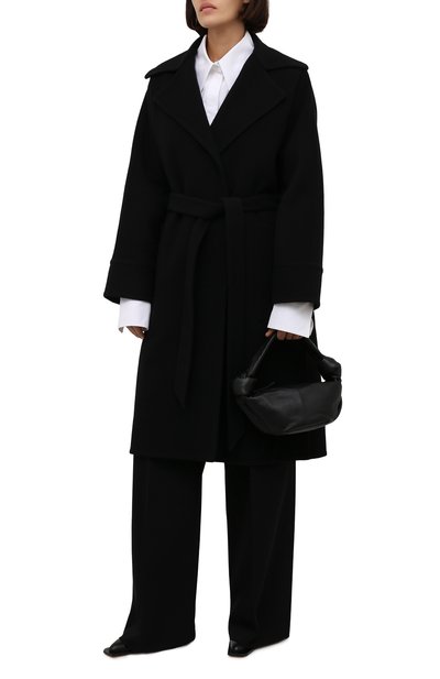 Пальто из шерсти и кашемира LANVIN черного цвета по цене 199500 руб., арт. RW-C00023-4337-A21, фото 2 Пальто из шерсти и кашемира LANVIN, арт. RW-C00023-4337-A21, фото 2