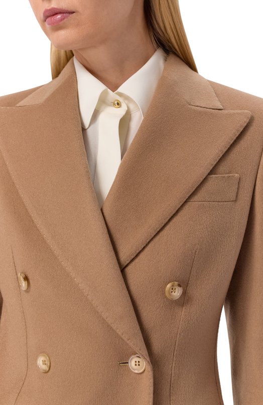 Кашемировый жакет Dolce & Gabbana F29KKT/FU2AX Бежевый  F29KKT/FU2AX Фото 5