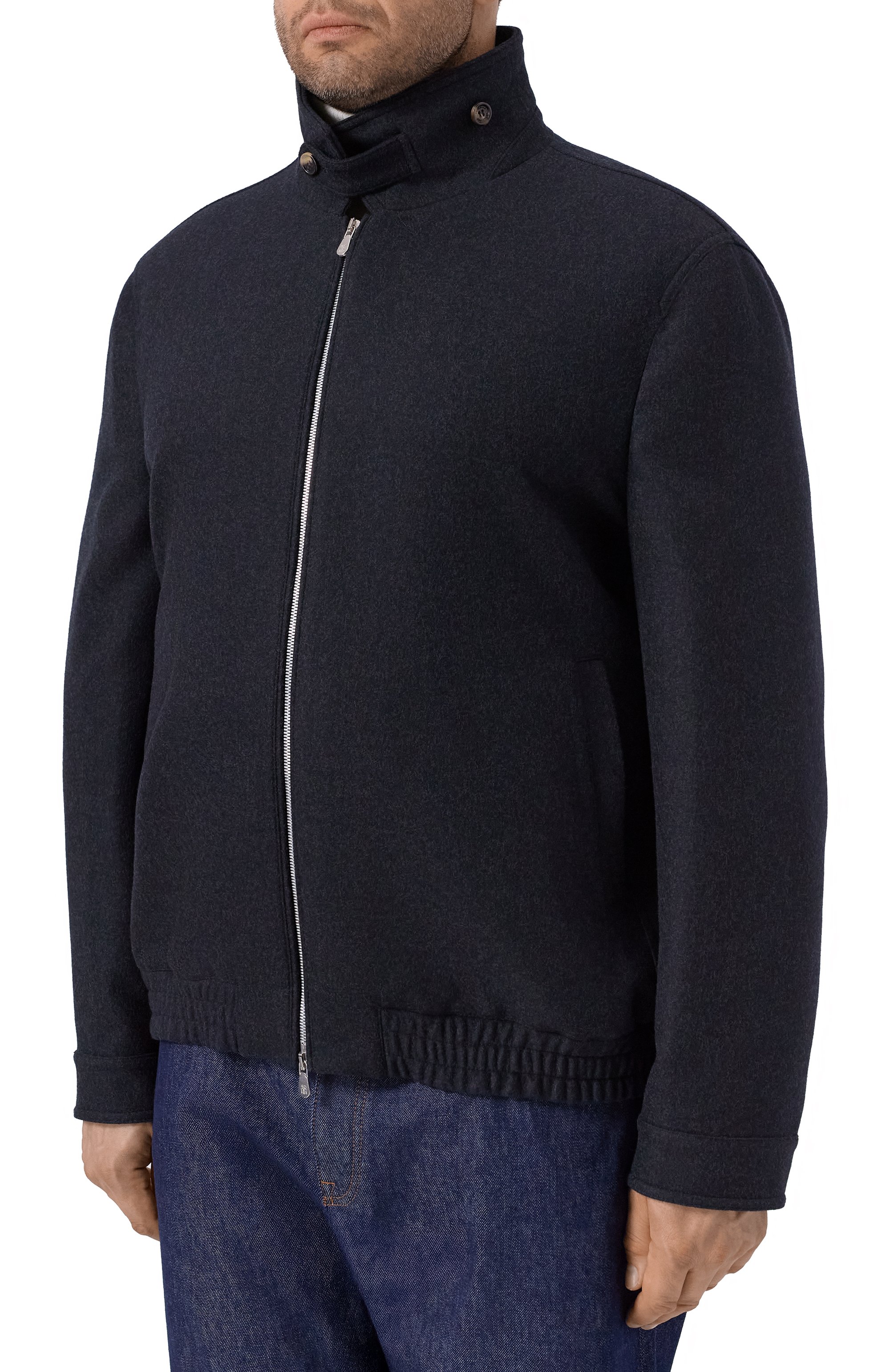 Шерстяной бомбер BRUNELLO CUCINELLI черного цвета по цене 533000 руб., арт. MY4966379, фото 6 Шерстяной бомбер BRUNELLO CUCINELLI, арт. MY4966379, фото 6