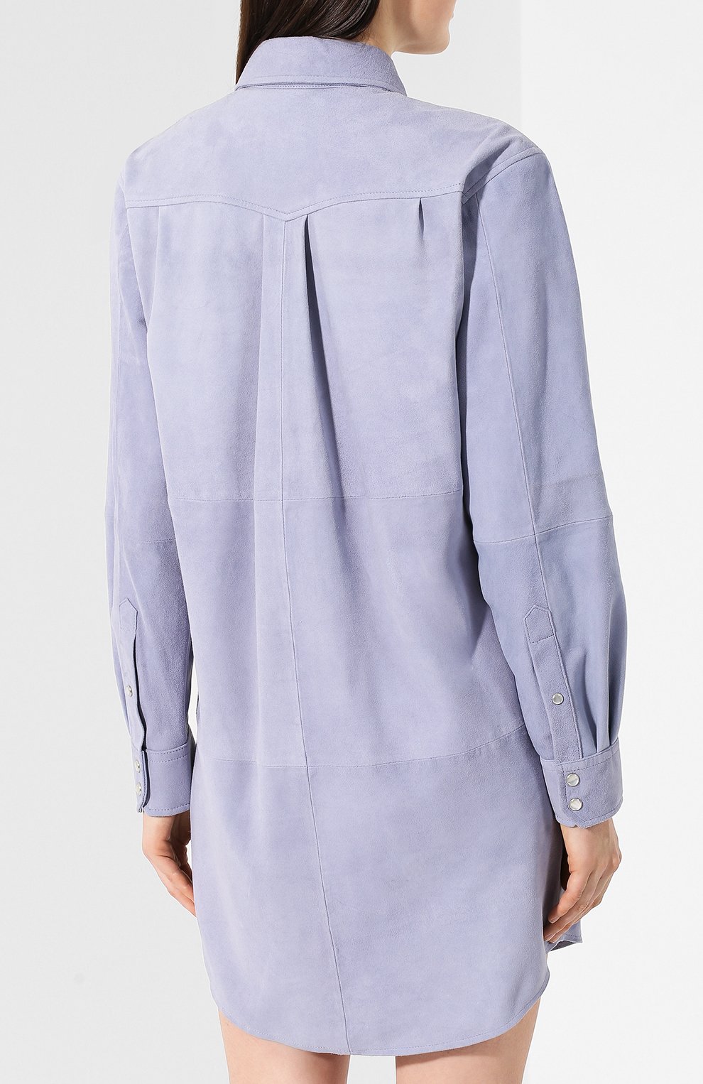 Кожаное платье-рубашка ISABEL MARANT ETOILE, арт. R01286-19P047E/SENNA, фото 4