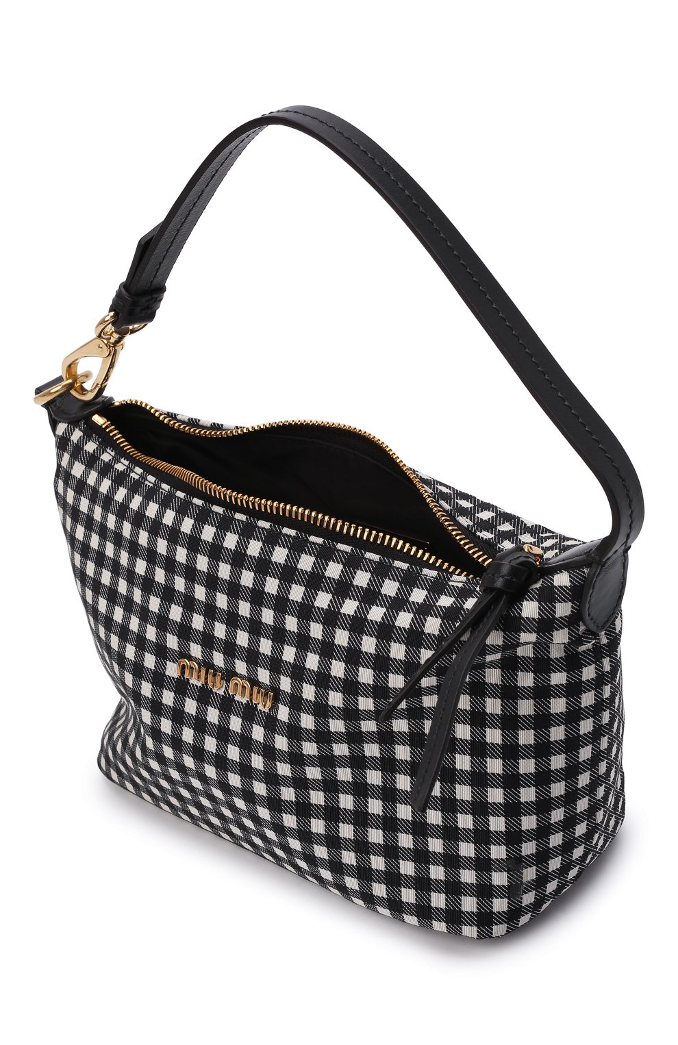 Сумка MIU MIU черно-белого цвета по цене 70000 руб., арт. 5NE841-2B4L-F0967, фото 5 Сумка MIU MIU, арт. 5NE841-2B4L-F0967, фото 5