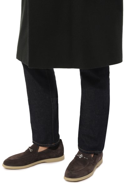 Замшевые лоферы STEFANO RICCI темно-коричневого цвета по цене 107000 руб., арт. UC64_G2245/SD, фото 3 Замшевые лоферы STEFANO RICCI, арт. UC64_G2245/SD, фото 3