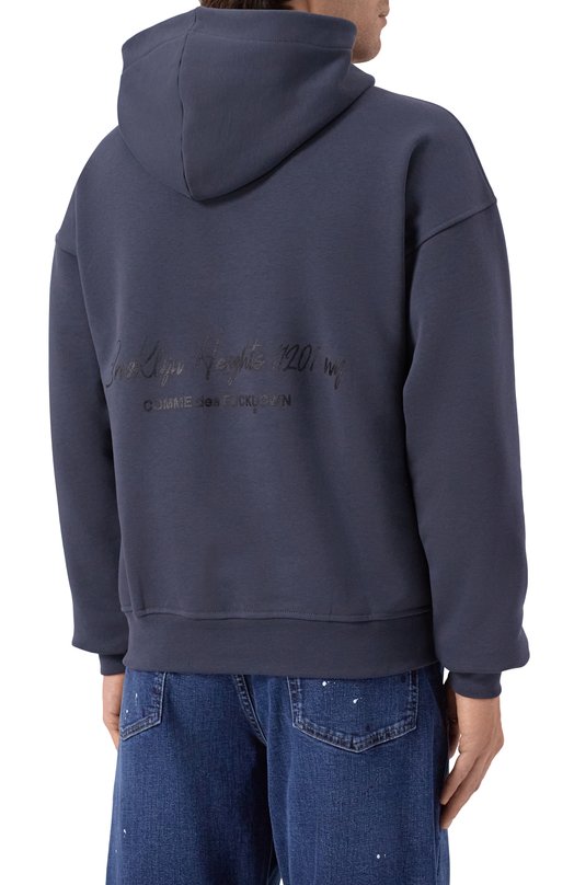 Хлопковое худи Comme des Fuckdown CFABM01854 Серый  CFABM01854 Фото 4