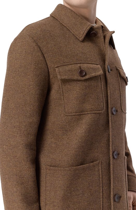 Куртка из шерсти и кашемира Loro Piana FAP8007 Коричневый  FAP8007 Фото 5
