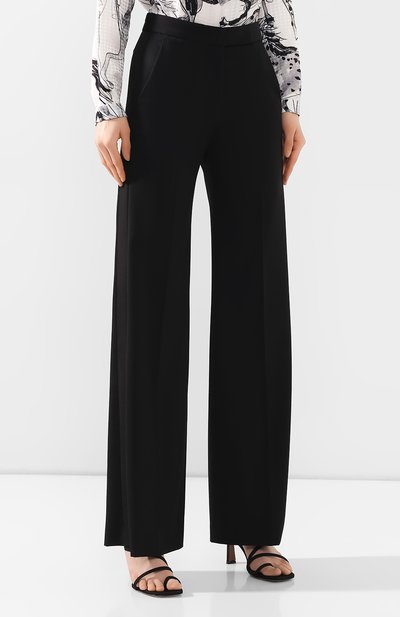 Шерстяные брюки STELLA MCCARTNEY черного цвета по цене 56950 руб., арт. 599365/SFB18, фото 3 Шерстяные брюки STELLA MCCARTNEY, арт. 599365/SFB18, фото 3