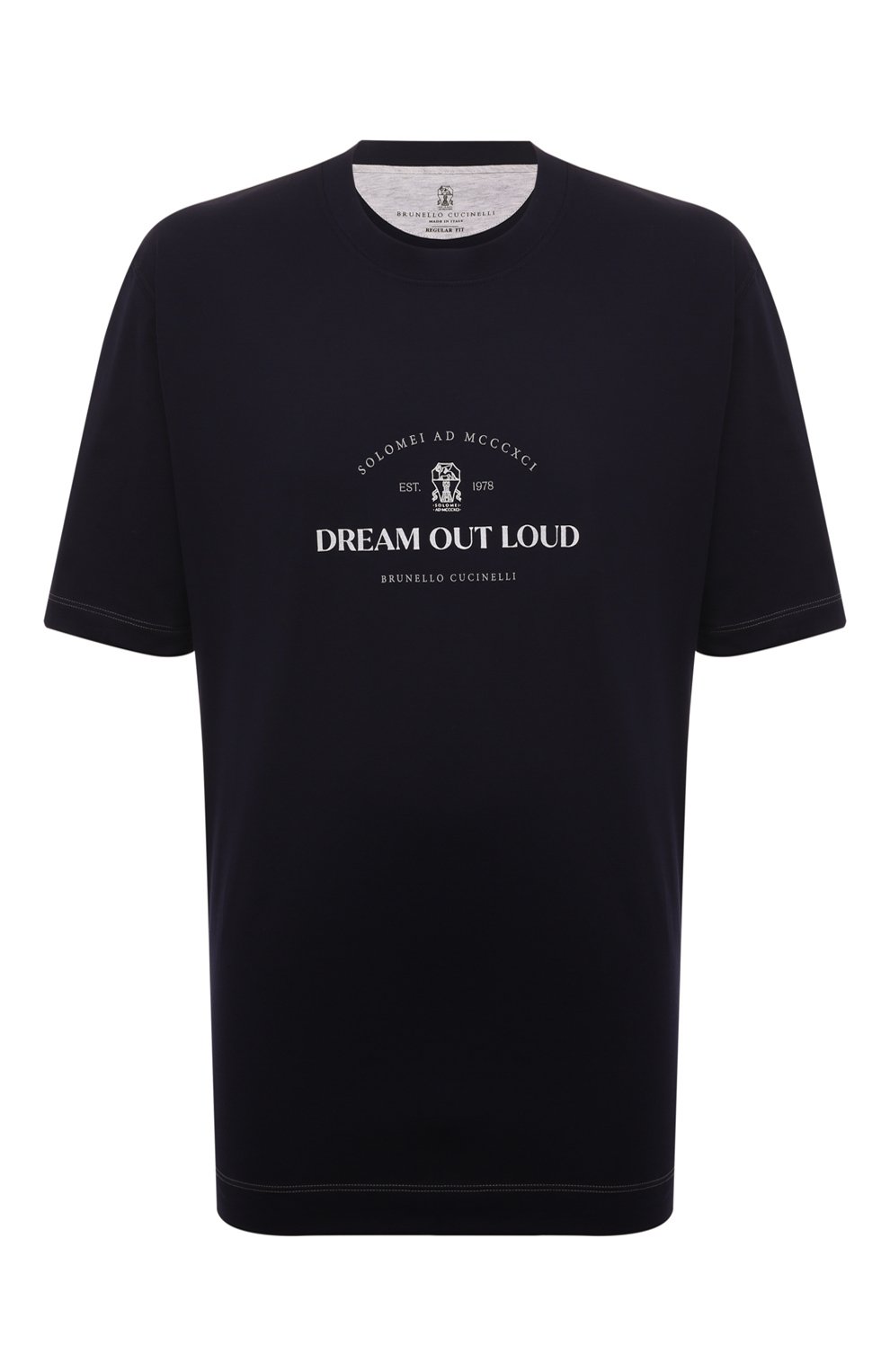Хлопковая футболка BRUNELLO CUCINELLI, арт. M0T718431W, фото 1