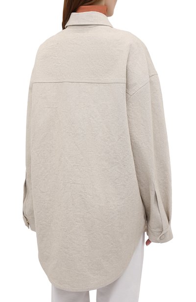 Рубашка изо льна и хлопка NANUSHKA, арт. REIGN_ST0NE_LINEN CANVAS, фото 4