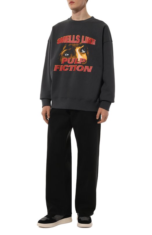 Хлопковый свитшот Tee Library Серый, фото 2