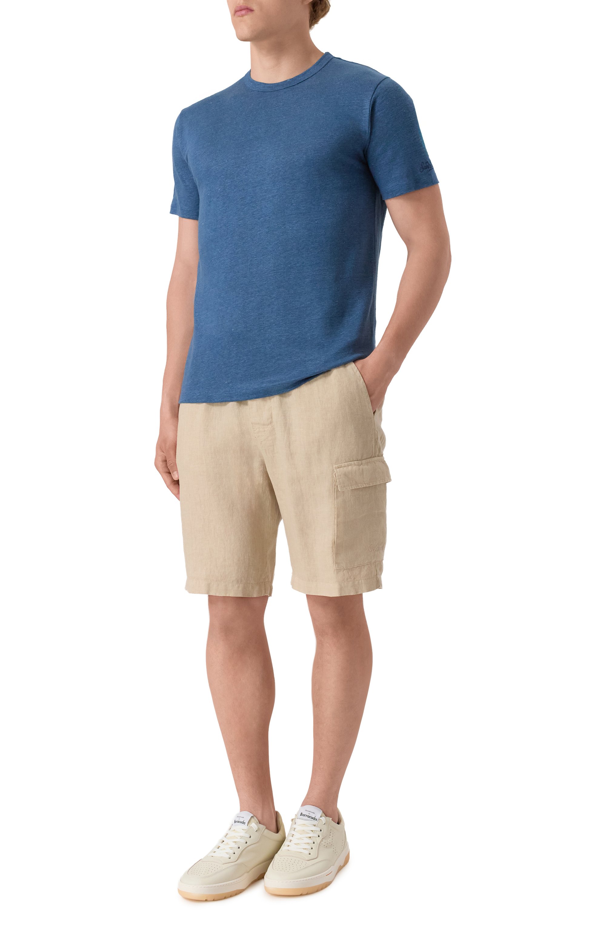 Льняная футболка MC2 SAINT BARTH, арт. STBM ECSTASEA/00017H, фото 2