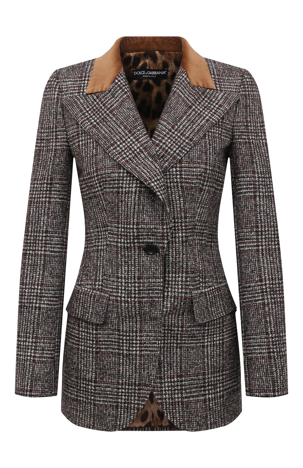 Жакет из шерсти и хлопка DOLCE & GABBANA, арт. F29GZT/FQMIB, фото 1