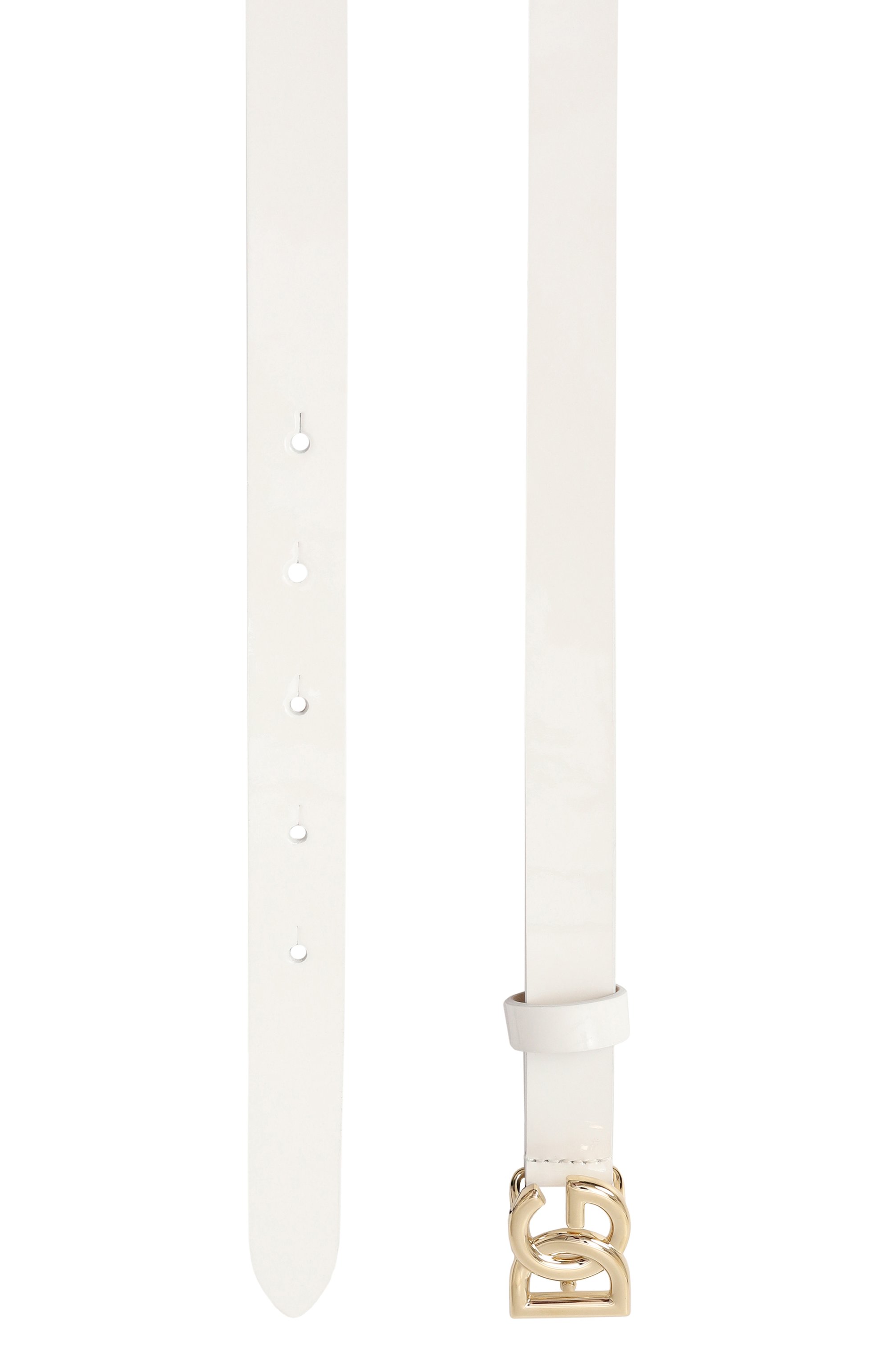 Кожаный ремень DOLCE & GABBANA белого цвета по цене 21200 руб., арт. EE0070/A1471, фото 2 Кожаный ремень DOLCE & GABBANA, арт. EE0070/A1471, фото 2