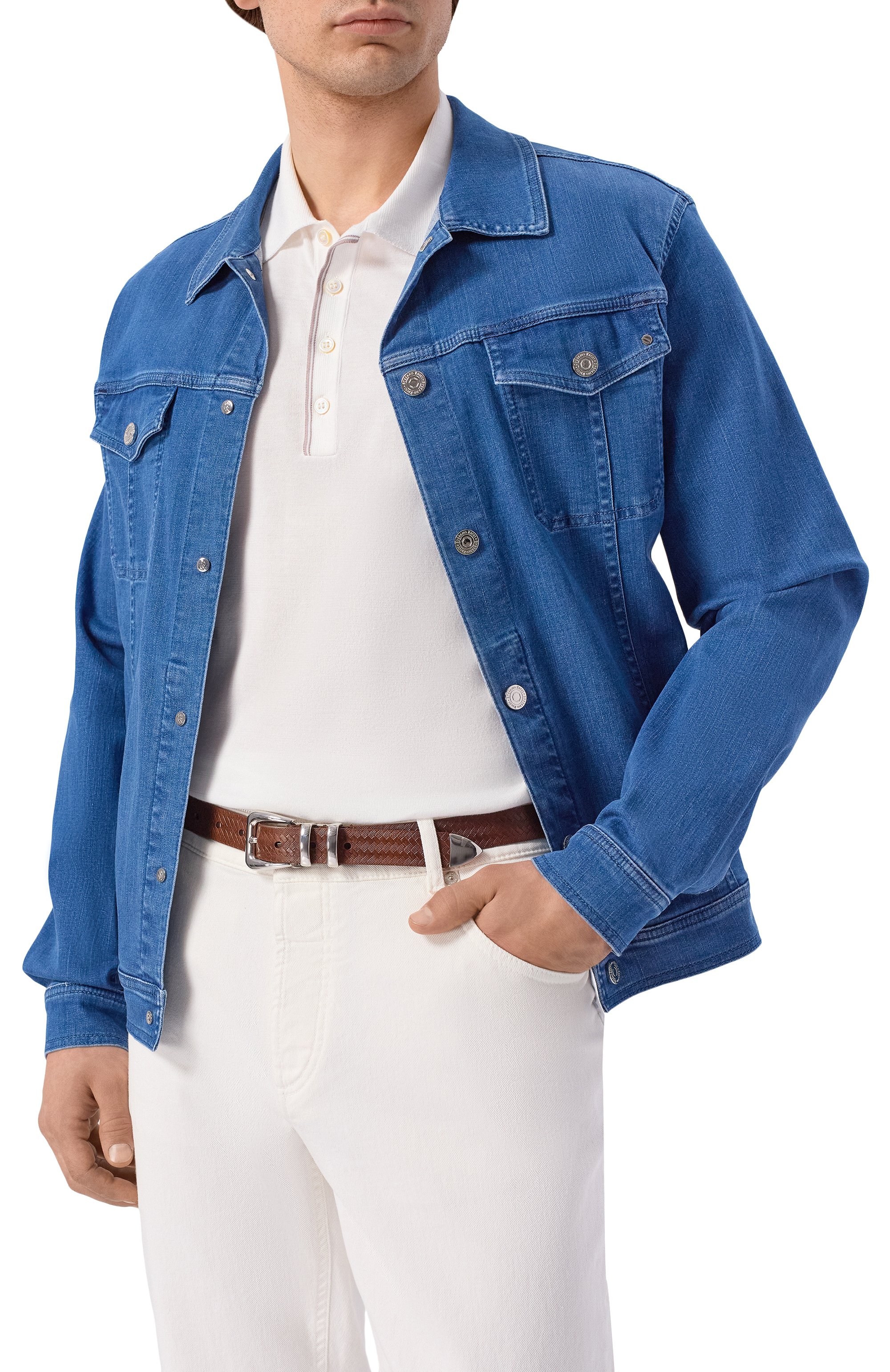 Кожаный ремень BRUNELLO CUCINELLI, арт. MAUWR253P, фото 2