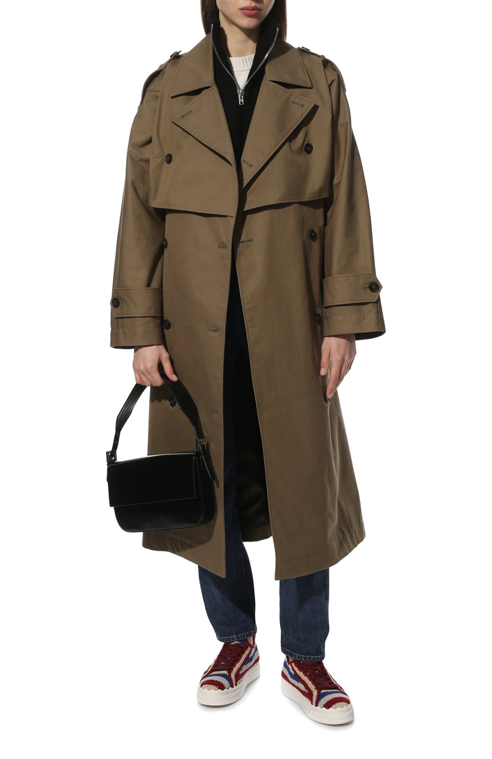 Текстильные кеды lauren CHLOÉ разноцветного цвета по цене 69600 руб., арт. CHC22S108X3, фото 2 Текстильные кеды lauren CHLOÉ, арт. CHC22S108X3, фото 2