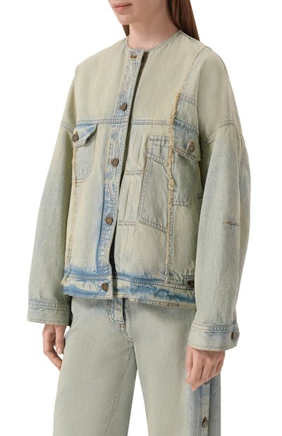 Джинсовая куртка ISABEL BENENATO голубого цвета по цене 120500 руб., арт. DW51MS26, фото 3 Джинсовая куртка ISABEL BENENATO, арт. DW51MS26, фото 3