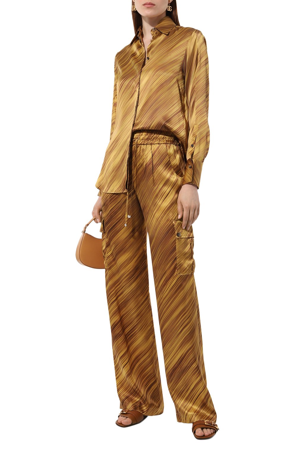 Шелковые брюки-карго KITON, арт. D57114K0978C, фото 2