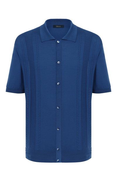 Мужская шелковое поло ZILLI, арт. KBBP02M0640VCHP00/66