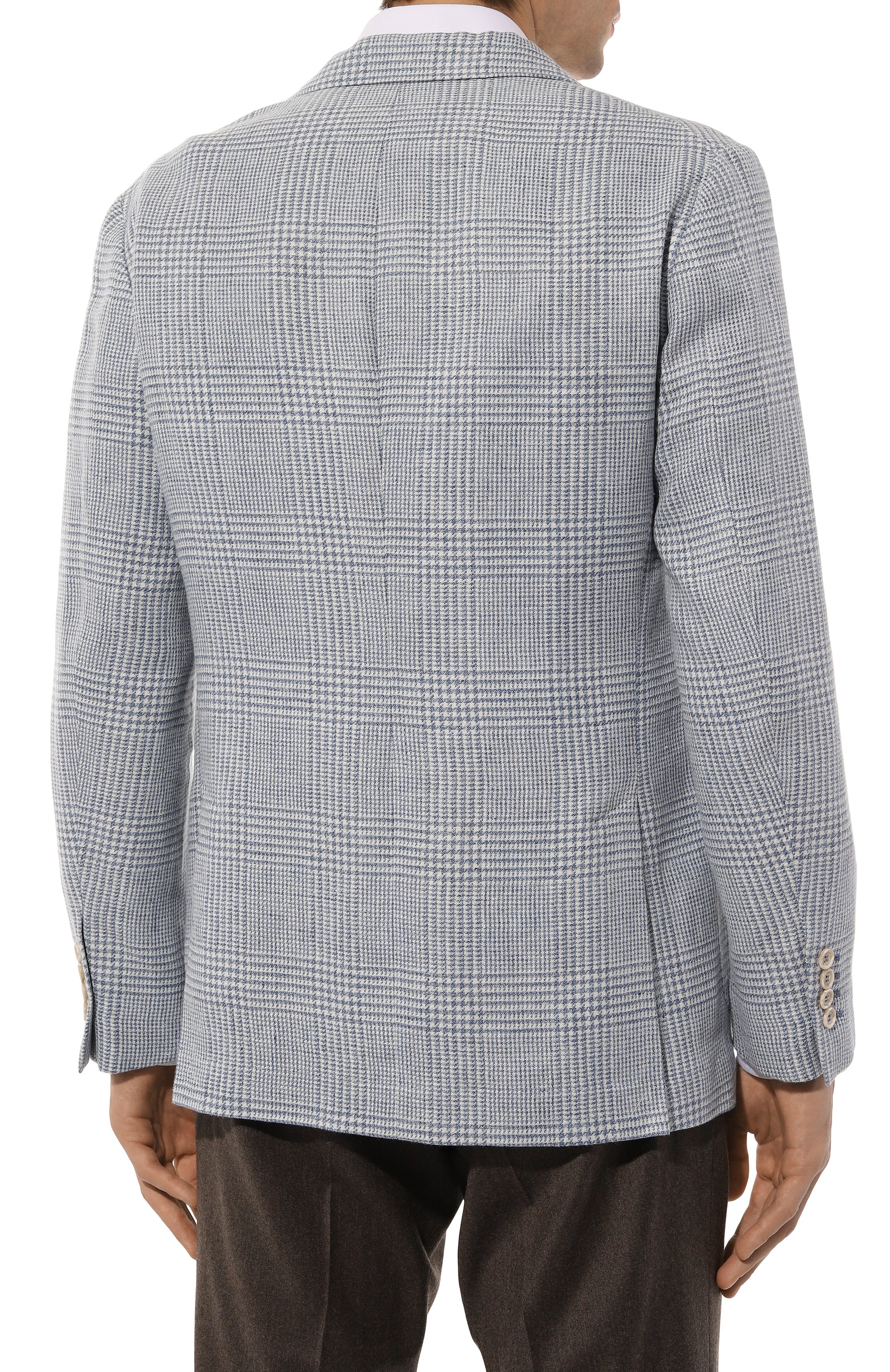 Пиджак изо льна и шерсти BRUNELLO CUCINELLI, арт. MS4857BND, фото 6