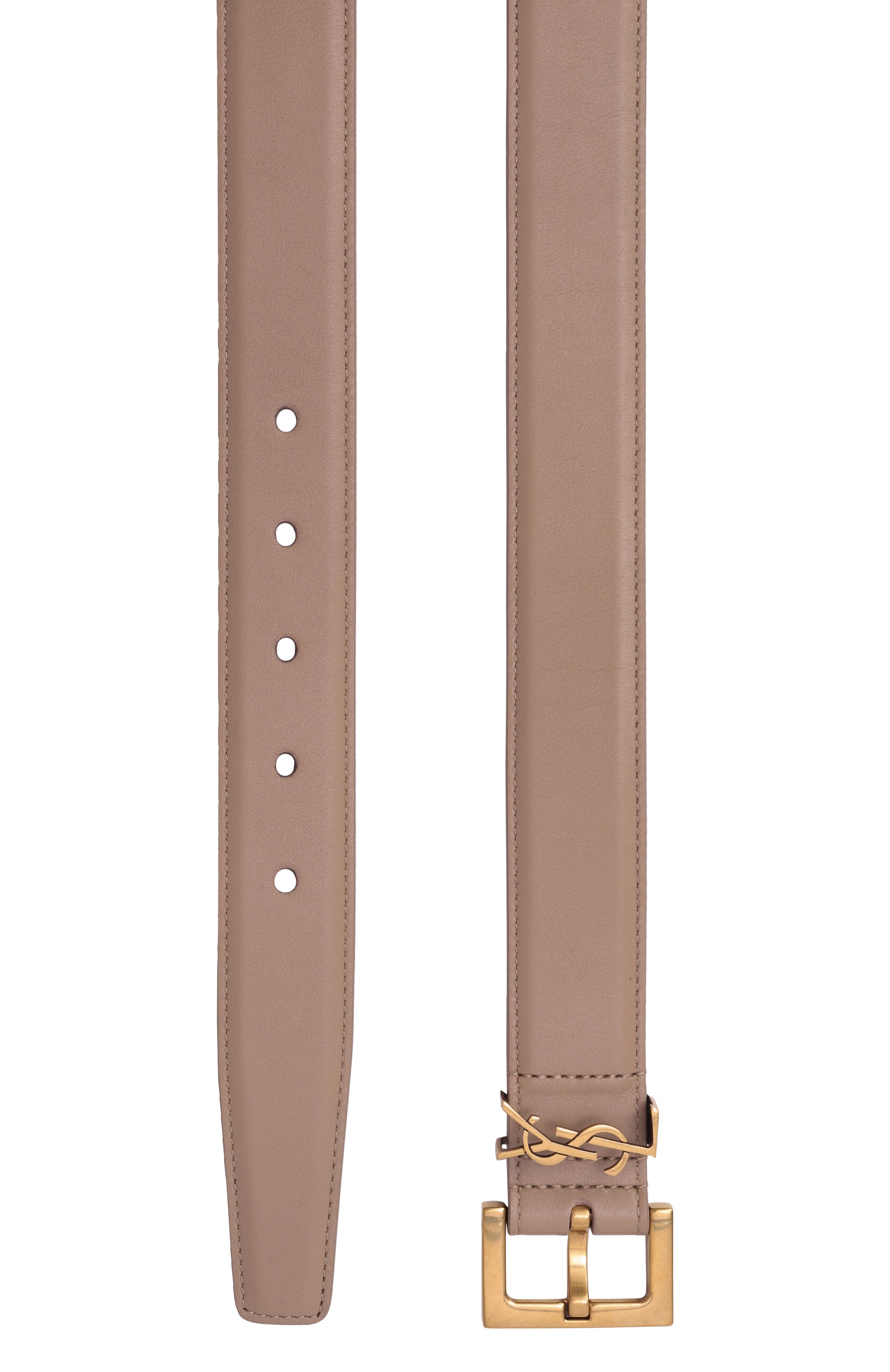 Кожаный ремень monogram SAINT LAURENT, арт. 634437/B000W, фото 3