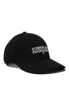 Мужская хлопковая бейсболка COMME DES FUCKDOWN черного цвета, арт. CFACX00008 | Фото 1 (Материал: Текстиль, Хлопок; Нос: Не проставлено)