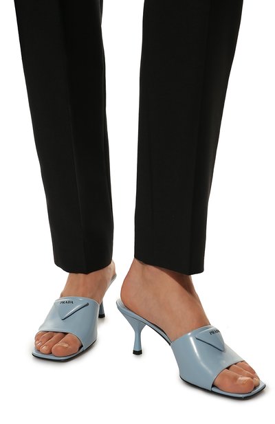 Кожаные мюли PRADA, арт. 1XX590-055-F0076-065, фото 3