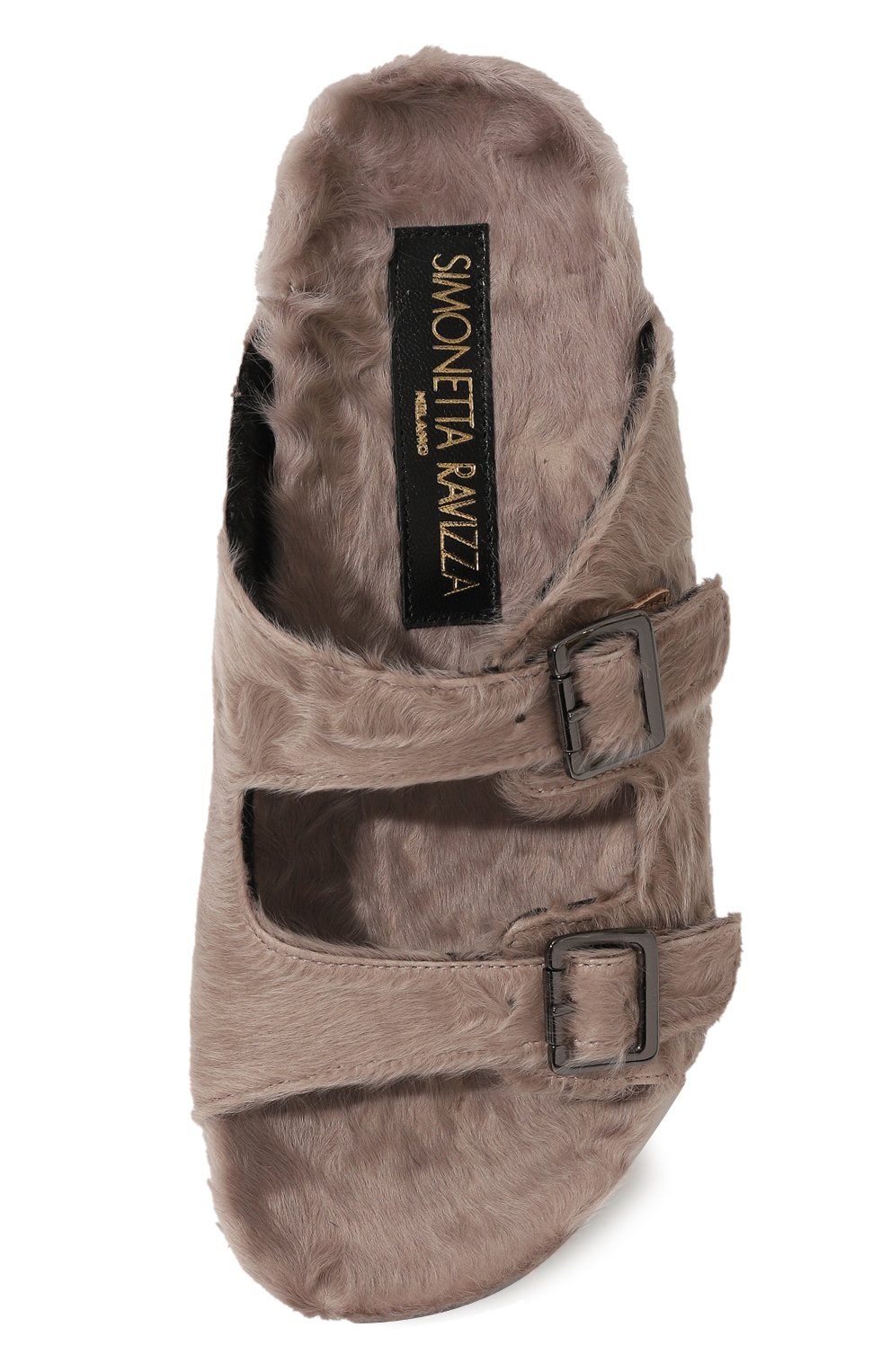 Меховые шлепанцы SIMONETTA RAVIZZA светло-розового цвета по цене 87550 руб., арт. S04S001G1/694, фото 6 Меховые шлепанцы SIMONETTA RAVIZZA, арт. S04S001G1/694, фото 6