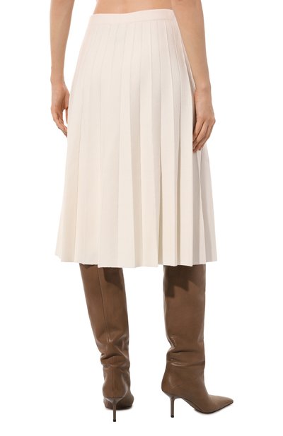 Шерстяная юбка D.EXTERIOR кремового цвета по цене 43800 руб., арт. 59436, фото 4 Шерстяная юбка D.EXTERIOR, арт. 59436, фото 4