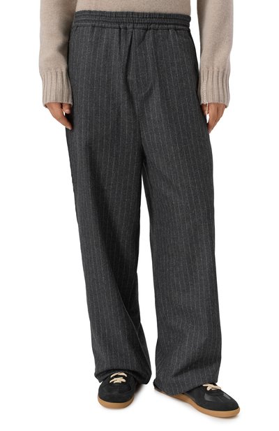 Брюки из шерсти и хлопка ISABEL BENENATO, арт. UW42F25, фото 3