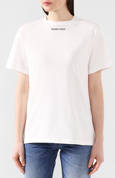 Хлопковая футболка GOLDEN GOOSE DELUXE BRAND, арт. G36WP024.C1, фото 3
