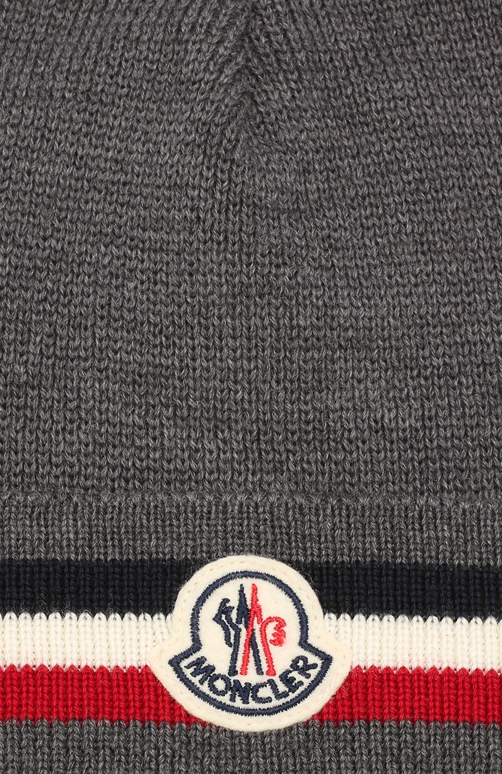 Шерстяная шапка MONCLER темно-серого цвета по цене 16450 руб., арт. E2-091-00328-00-02292, фото 3 Шерстяная шапка MONCLER, арт. E2-091-00328-00-02292, фото 3