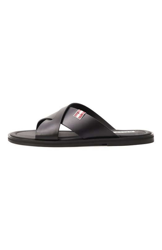Кожаные шлепанцы Glide Bally MSS04J/VT003 Чёрный  MSS04J/VT003 Фото 4