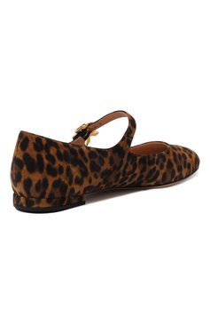 Женские балетки mary ribbon 05 GIANVITO ROSSI леопардового цвета, арт. G22164.05CU0.CMDALLP | Фото 5 (Драгоценные камни: Проставлено; Материал внутренний: Натуральная кожа; Подошва: Плоская; Каблук высота: Низкий; Материал сплава: Проставлено; Материал внешний: Натуральная кожа)