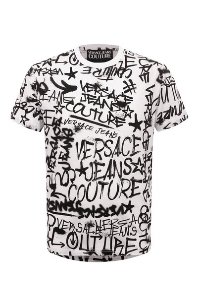 Хлопковая футболка VERSACE JEANS COUTURE, арт. 75GAH6S0/JS211, фото 1