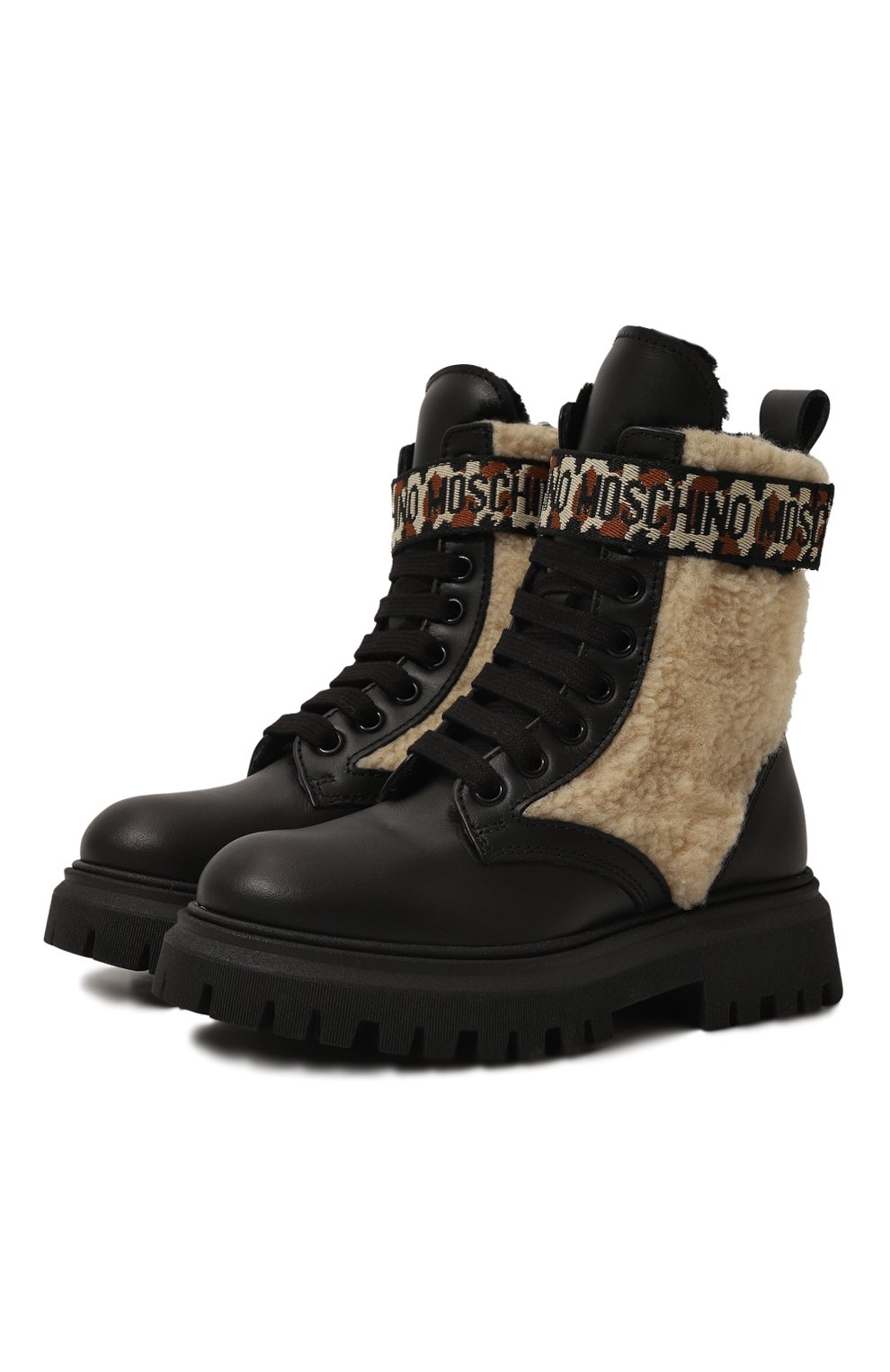 Утепленные ботинки MOSCHINO, арт. 78755/VAR2/28-35, фото 1