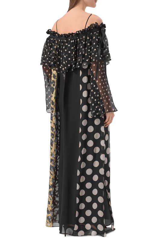 Шелковое платье Nina Ricci 26PCR0069/SE1409 Чёрный  26PCR0069/SE1409 Фото 3