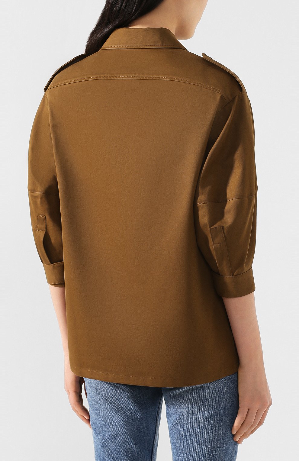 Хлопковая куртка VALENTINO хаки цвета по цене 239500 руб., арт. TB0CJ1I52C0, фото 4 Хлопковая куртка VALENTINO, арт. TB0CJ1I52C0, фото 4