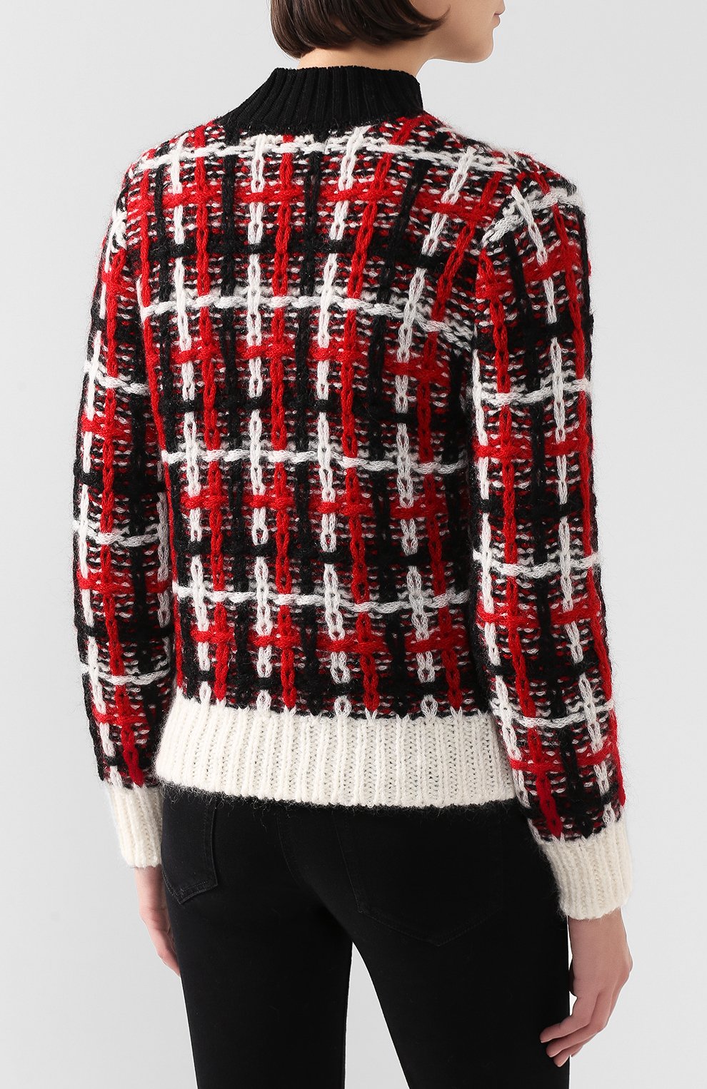 Шерстяной свитер AKIRA NAKA красного цвета по цене 62700 руб., арт. AW1954-REWH, фото 4 Шерстяной свитер AKIRA NAKA, арт. AW1954-REWH, фото 4