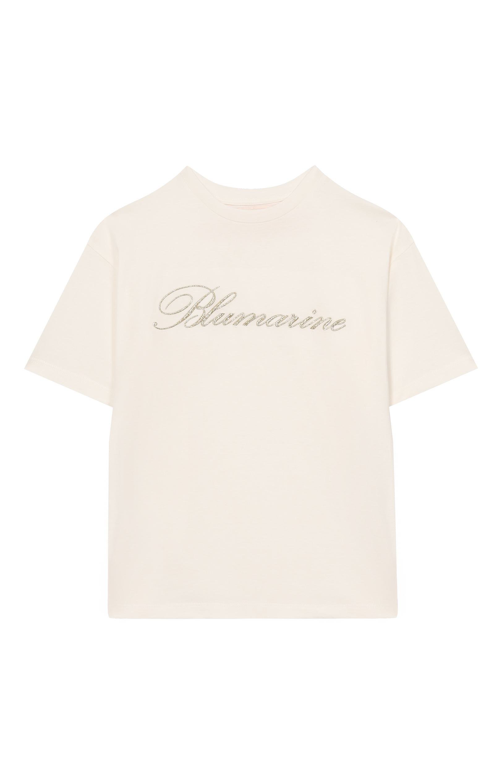 Хлопковая футболка BLUMARINE, арт. BFTS0330/JF031_001, фото 1