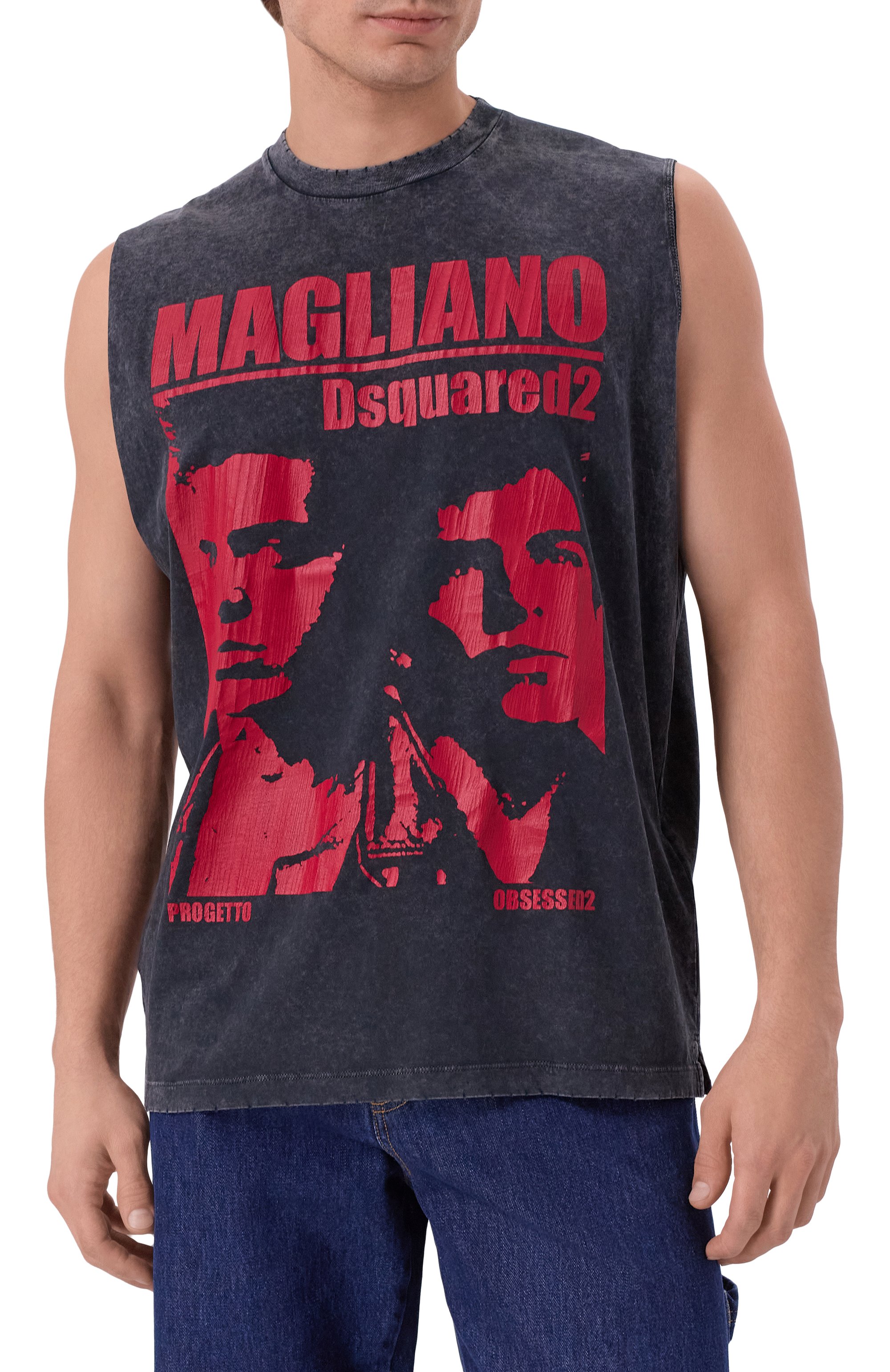 Хлопковая майка DSQUARED2, арт. S71GD1592/S21600, фото 3