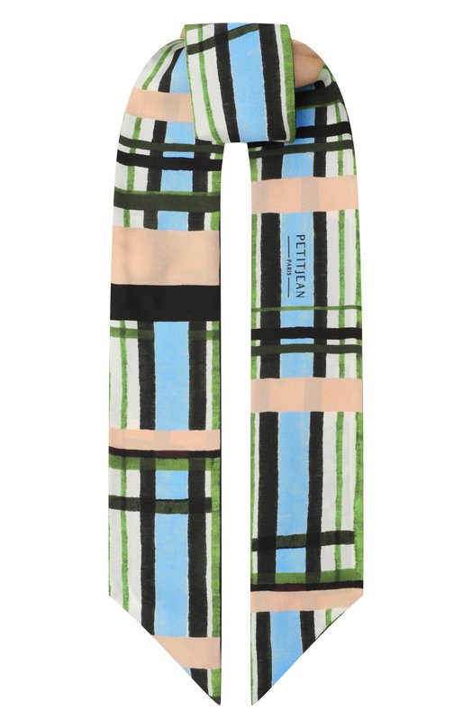 Шелковый шарф-твилли Petitjean Paris 3L14 Разноцветный 3L14