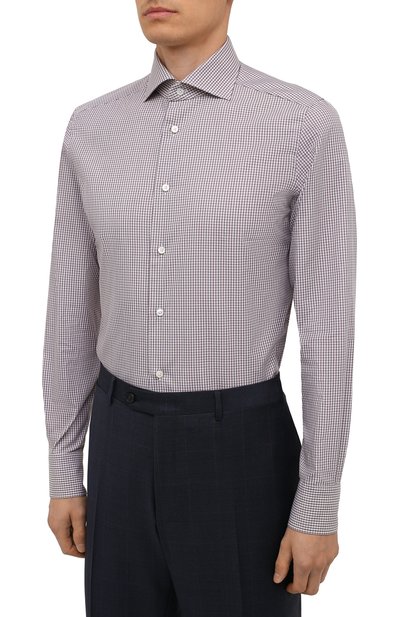 Хлопковая сорочка ZEGNA, арт. 201317/9MS0BA, фото 3