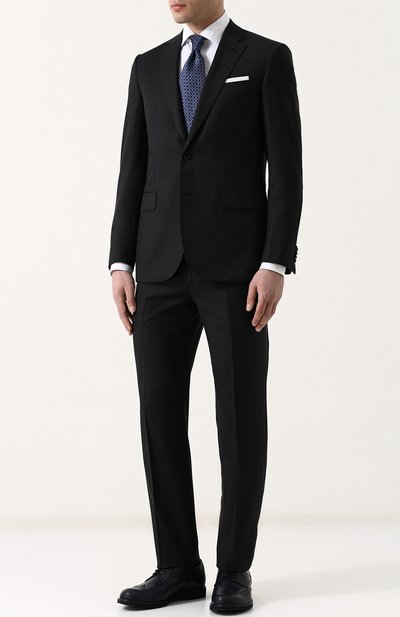 Шерстяной костюм с пиджаком на двух пуговицах BRIONI, арт. RA0G00/PZA16/MADIS0N/2, фото 1