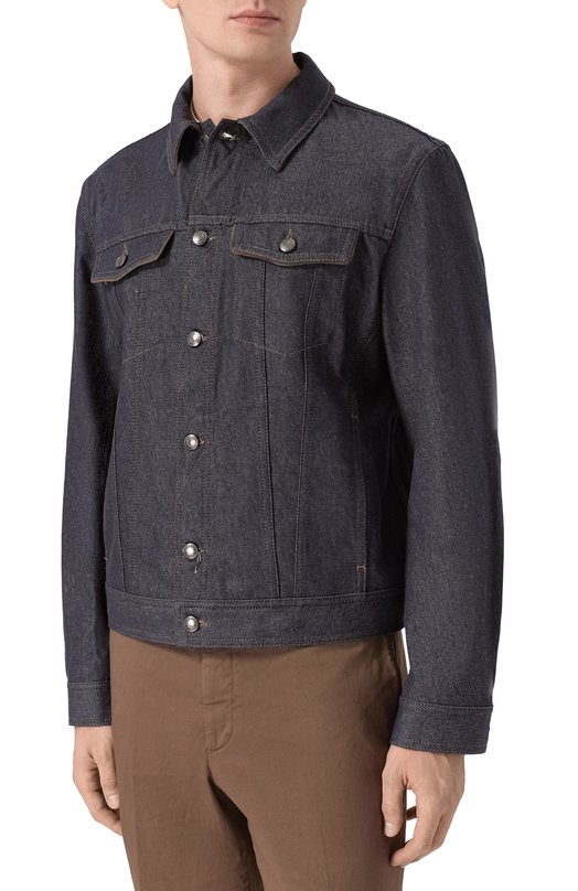 Джинсовая куртка Canali 041073/SG03440 Синий  041073/SG03440 Фото 3